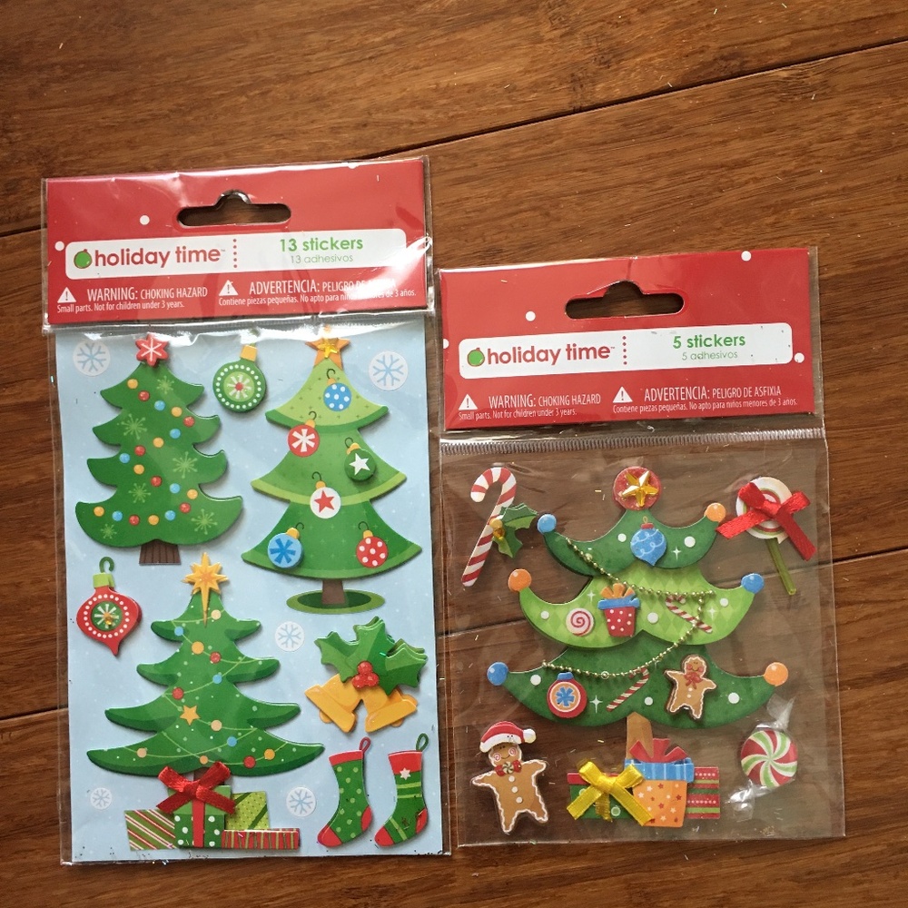 Holiday Time Christmas Holiday themed scrapbooking stickers